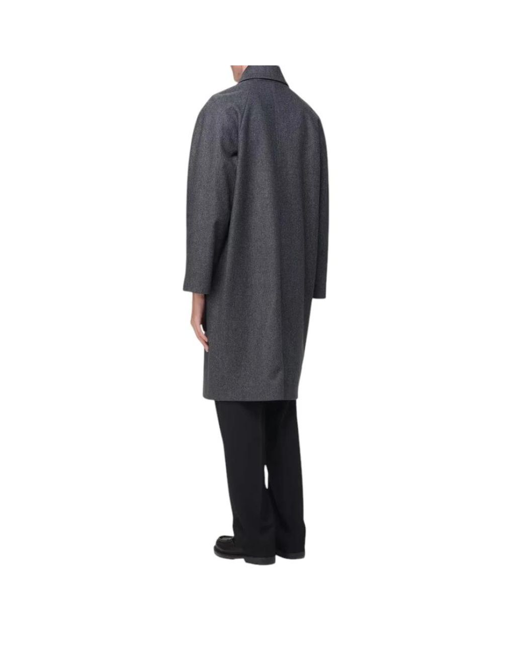 Hevò Gray Double-Breasted Coats for men
