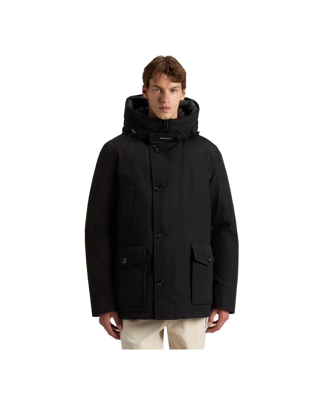 Woolrich Black Winter Jackets for men