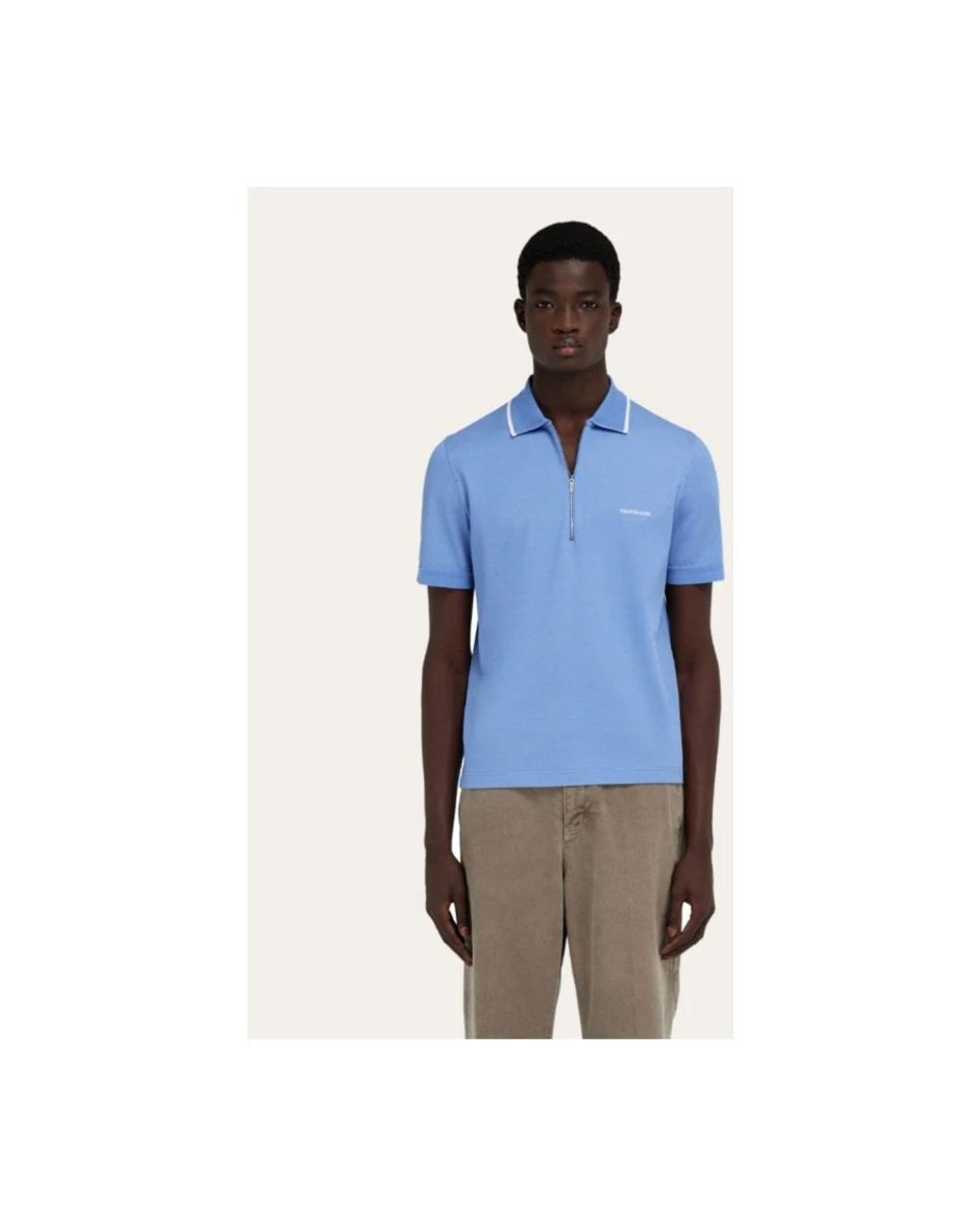 Ferragamo Blue Polo Shirts for men