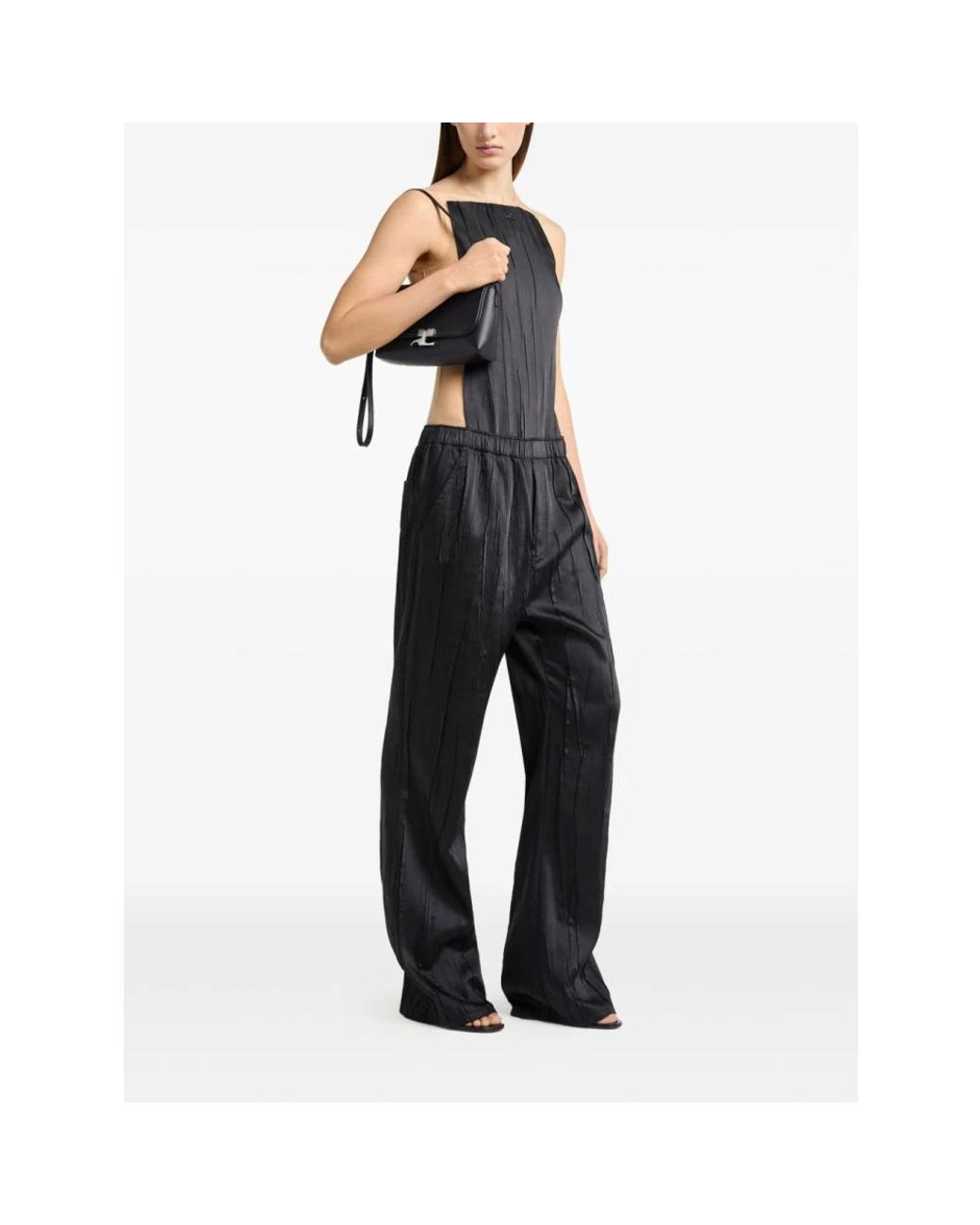 Courreges Black Shoulder Bags
