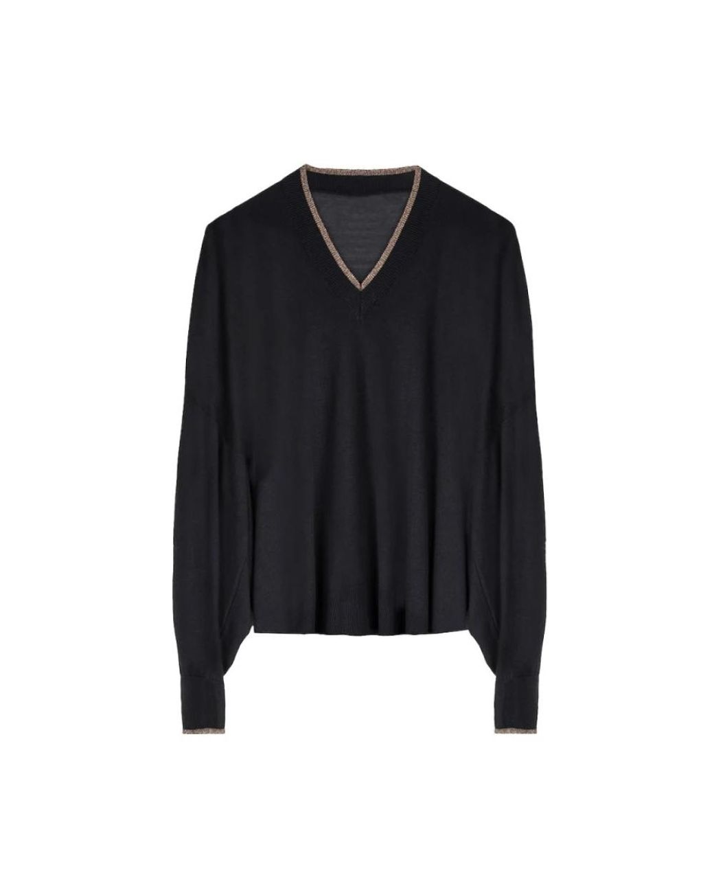 Mes Demoiselles Black V-Neck Knitwear
