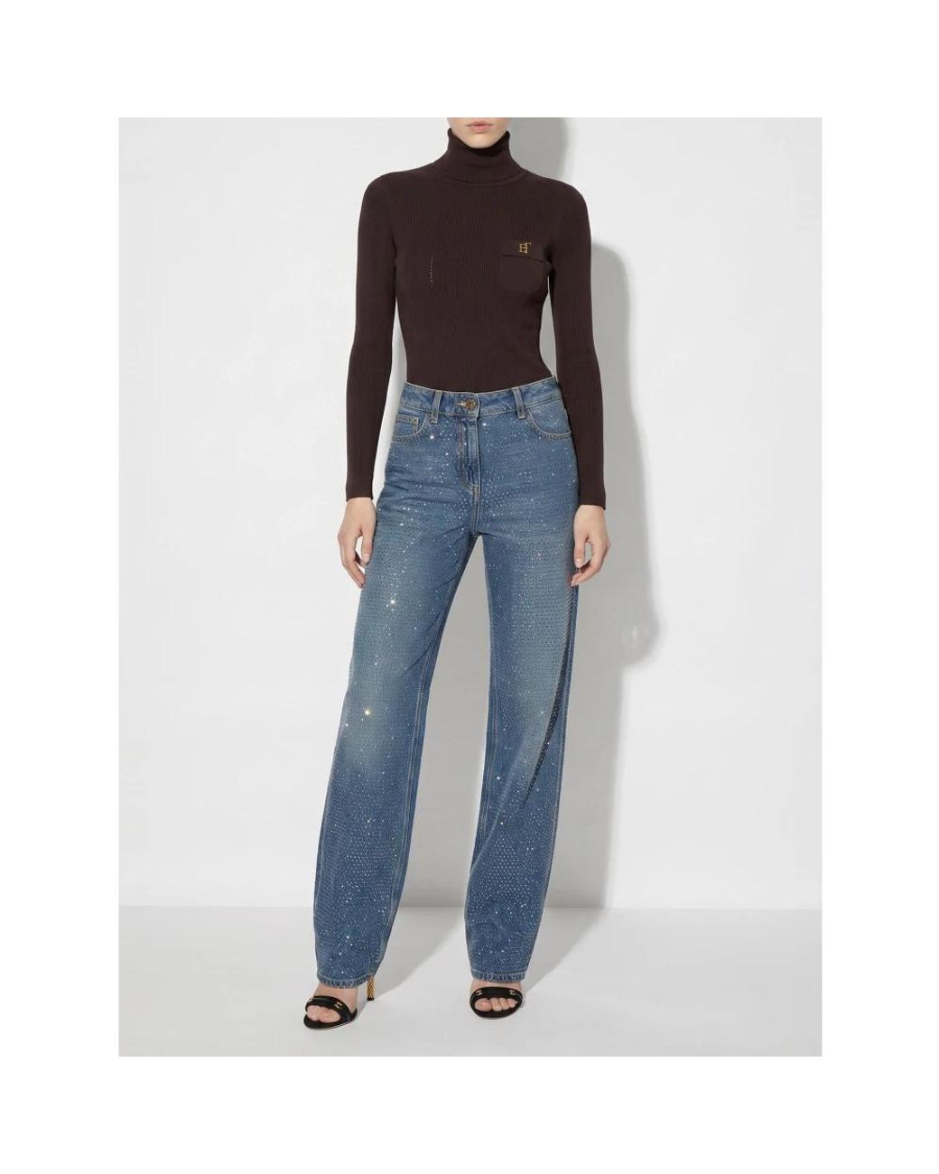 Elisabetta Franchi Black Turtlenecks