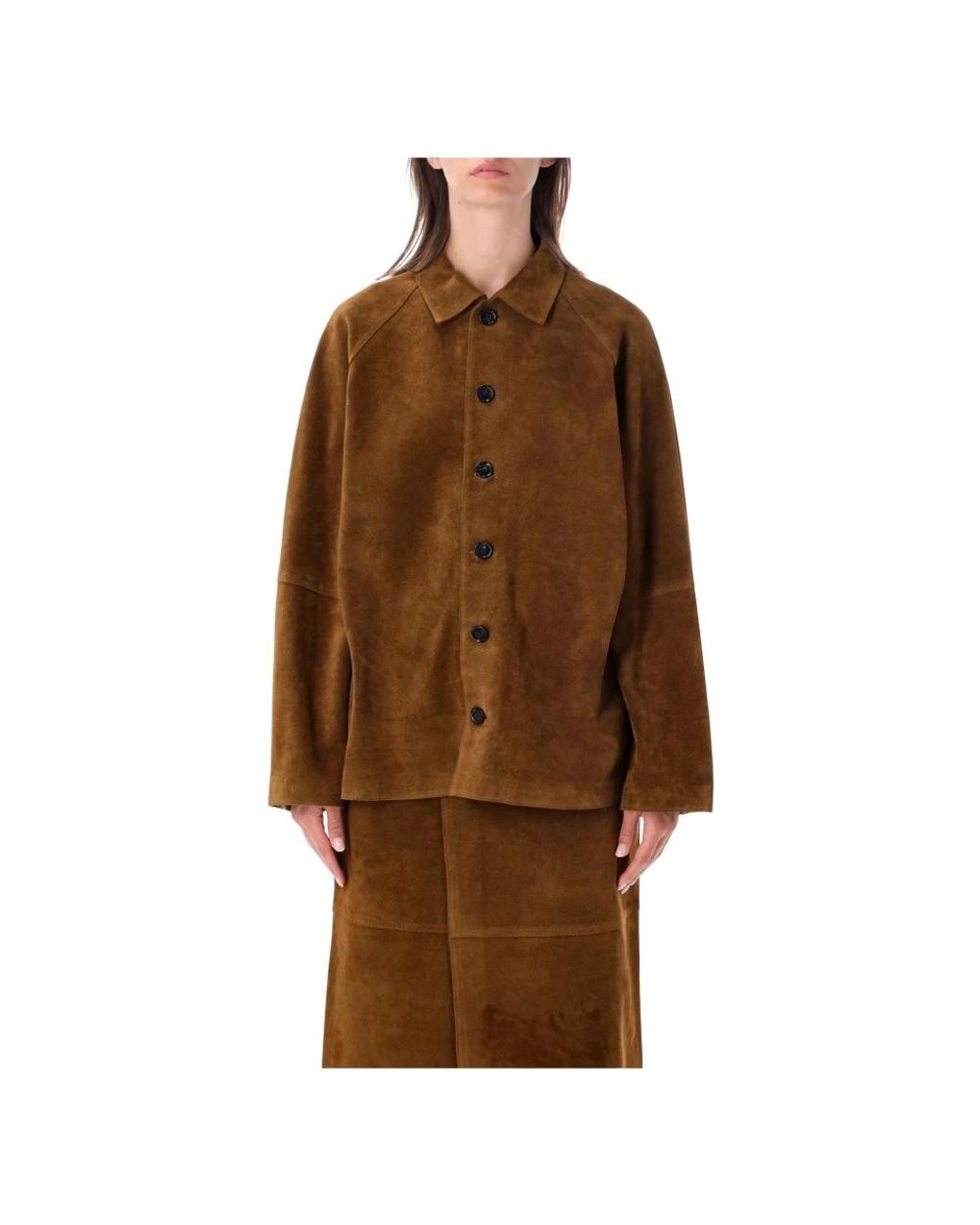 Leather Jackets di Studio Nicholson in Brown