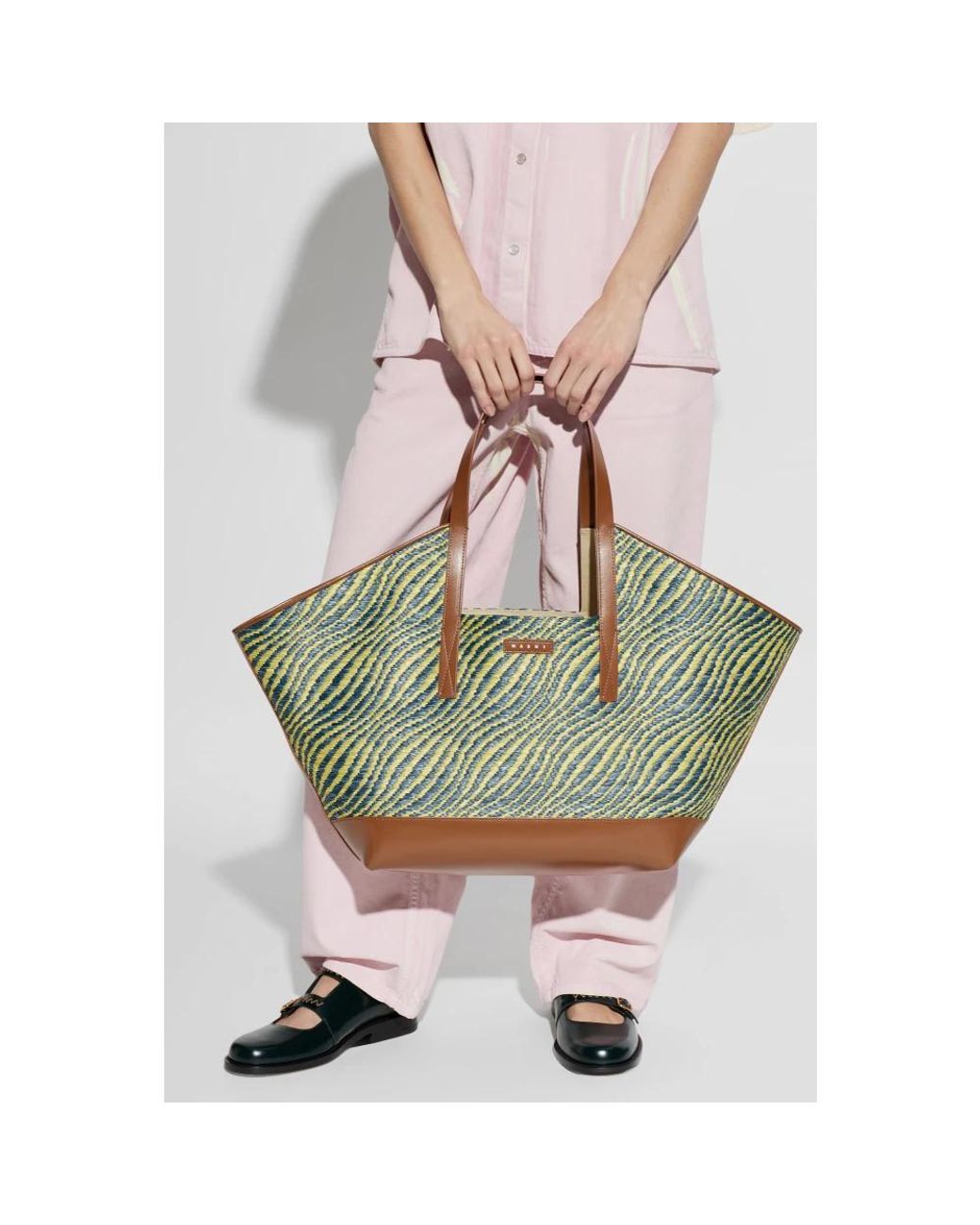 Marni Green Shopper Bag