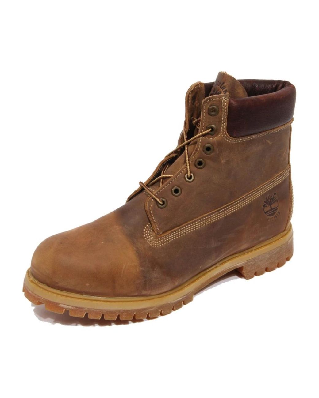 Timberland Brown Lace-Up Boots for men