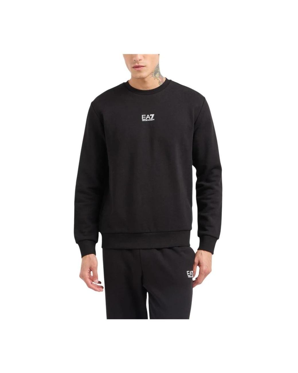 EA7 Black Sweatshirts for men