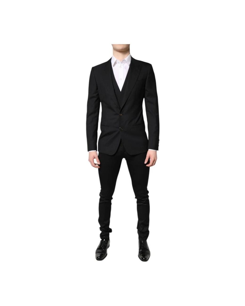 Dolce & Gabbana Kostuums ,Zwart ,Formal Slim Fit Pak in het Black voor heren