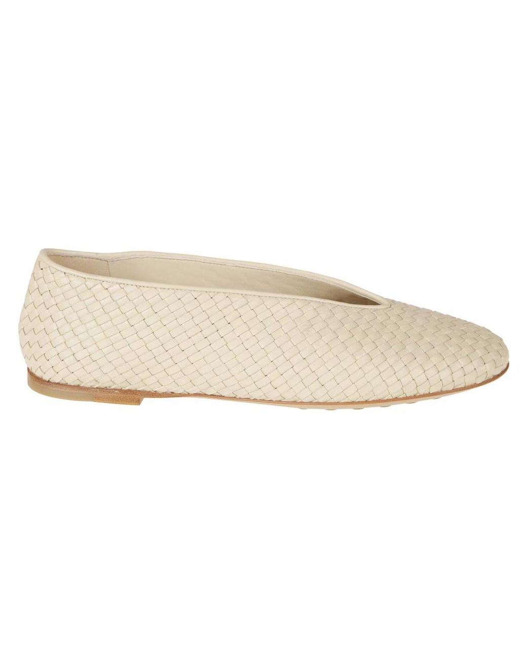 Bottega Veneta Natural Ballerina Shoes