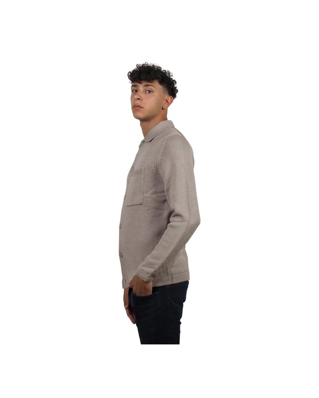Cardigans AT.P.CO de hombre de color Gray