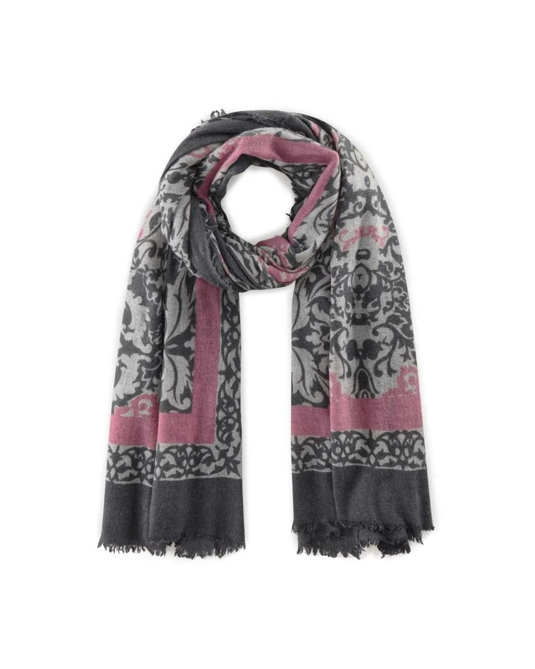 Codello Accessoires ,Veelkleurig ,Kasjmier Luxe Paisley Kasjmiermix Sjaal in het Multicolor