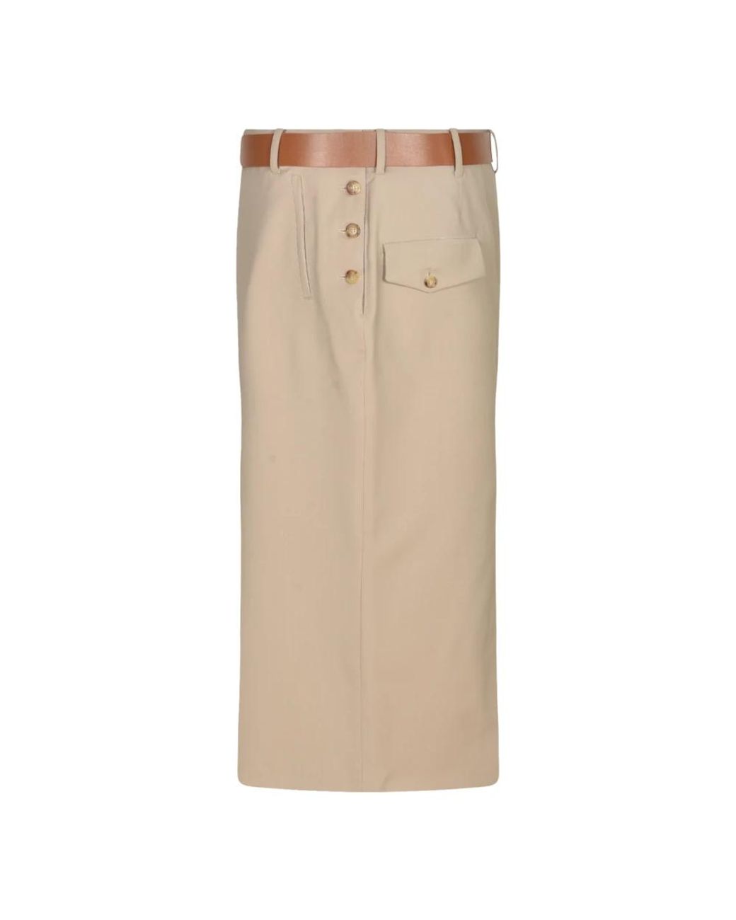 Moschino Natural Midi Skirts