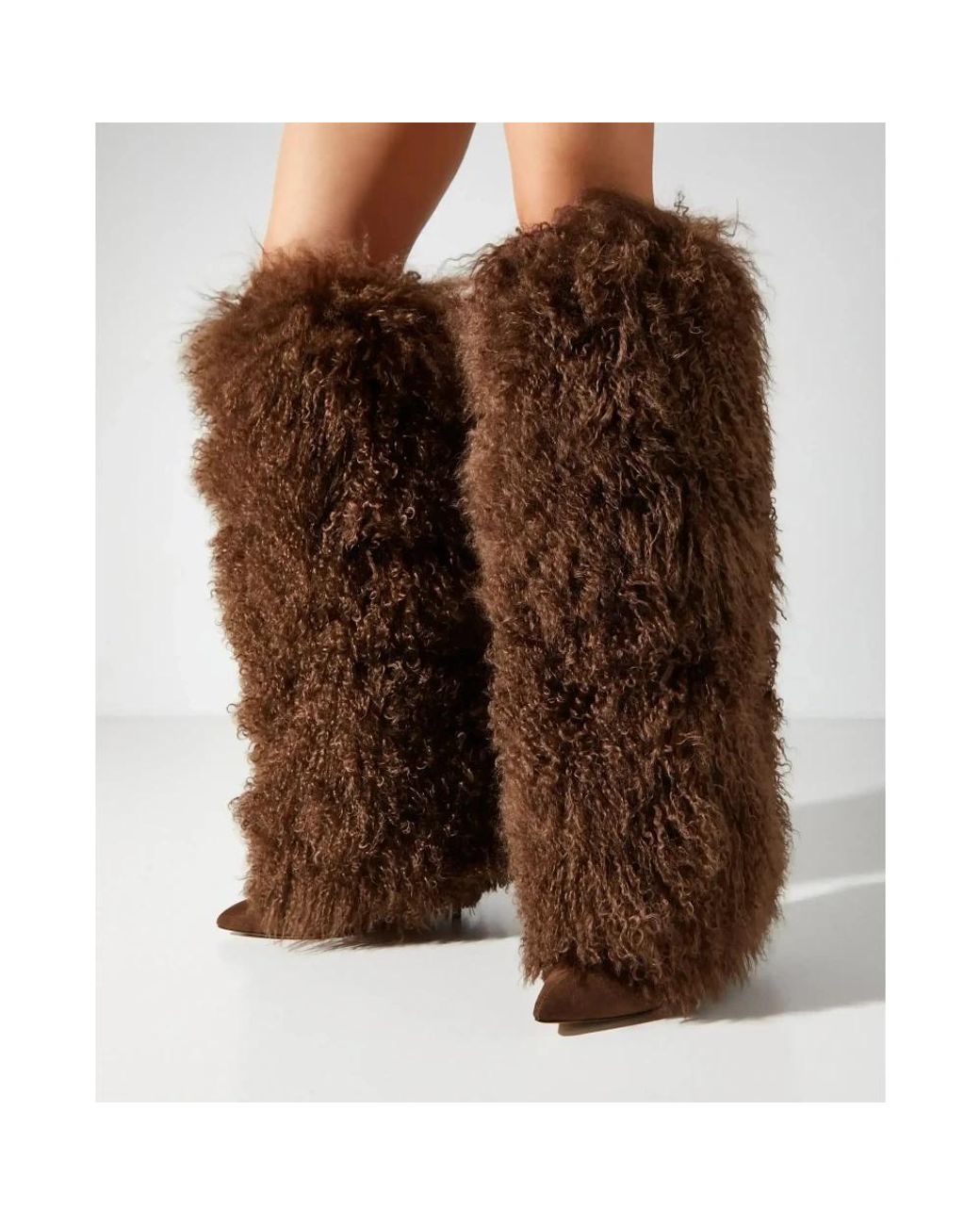 Paris Texas Brown Heeled Boots
