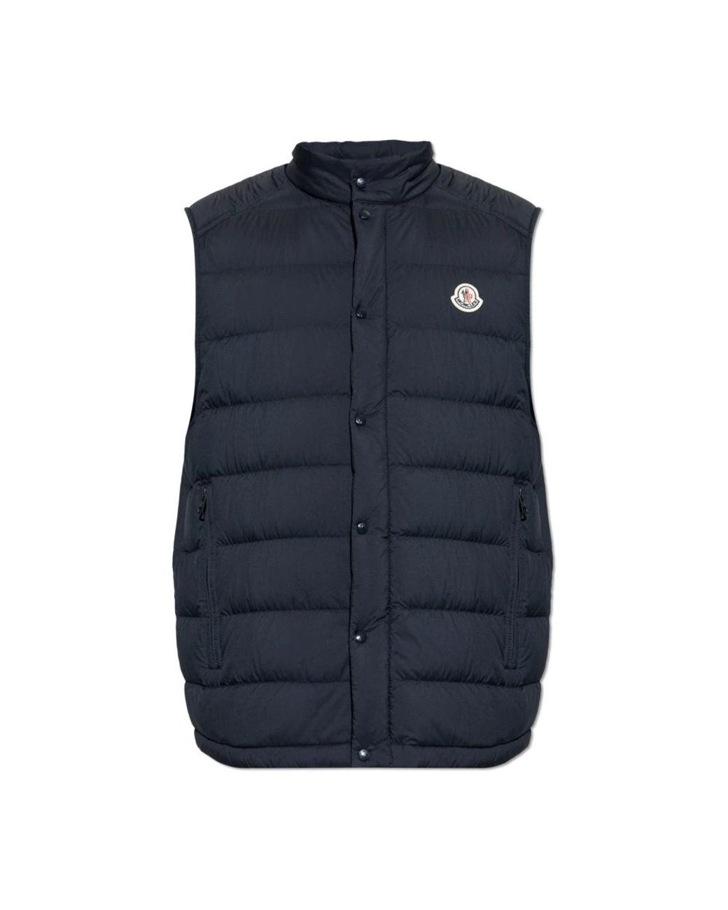 Moncler Barthe Down Vest in het Blue voor heren