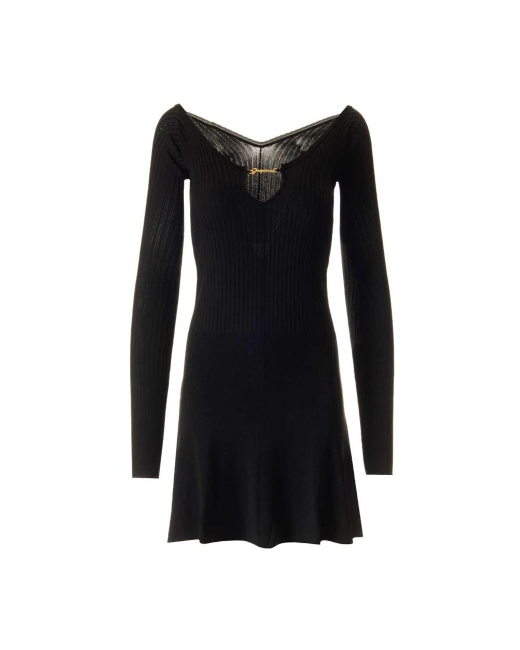 Jacquemus Black Knitted Dresses