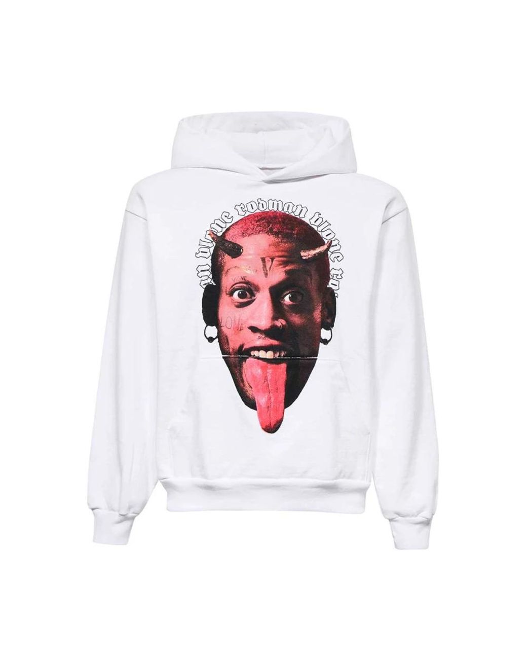 Vlone(GOAT) Hoodies & Sweatvesten ,Wit ,Katoen Hoodie Met Print in het White voor heren