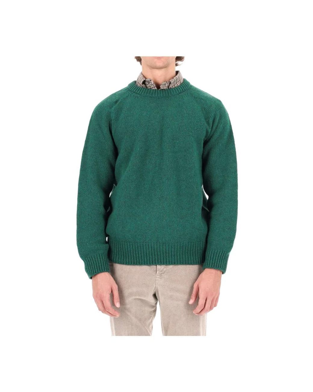 Howlin' By Morrison Boxy Space Strickpullover in Green für Herren