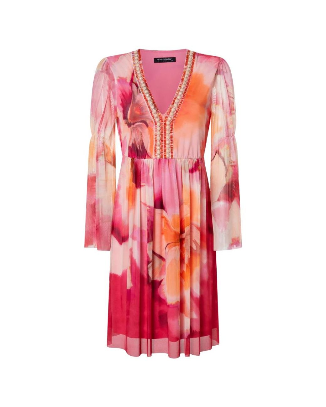 Ana Alcazar Pink Midi Dresses