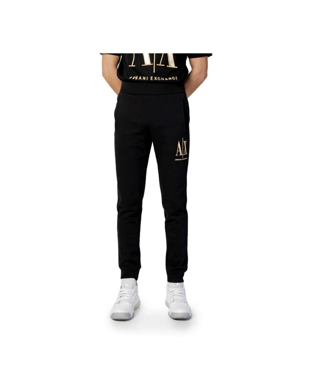 ARMANI EXCHANGE Black Sweatpants for men