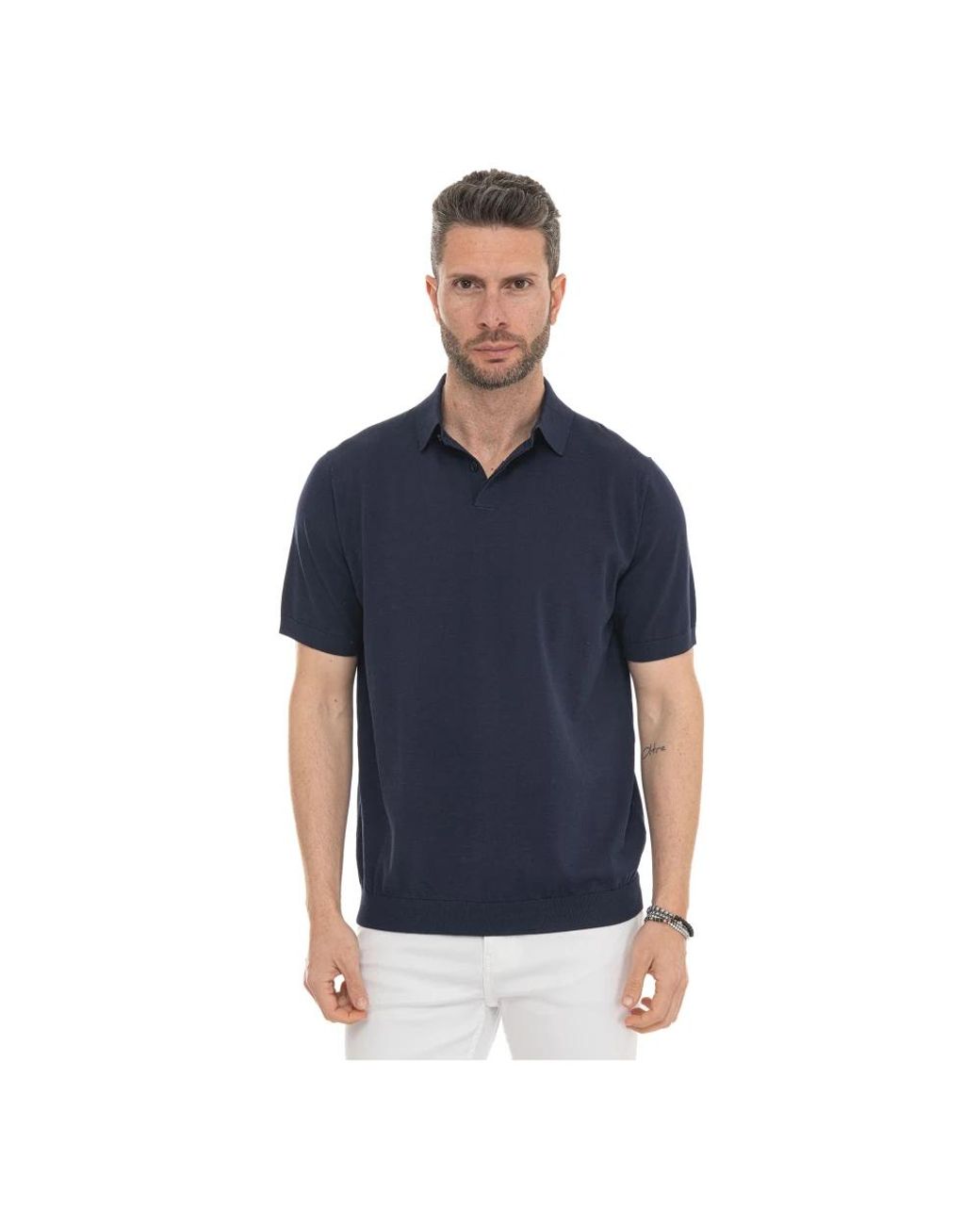 hindustrie Blue Polo Shirts for men