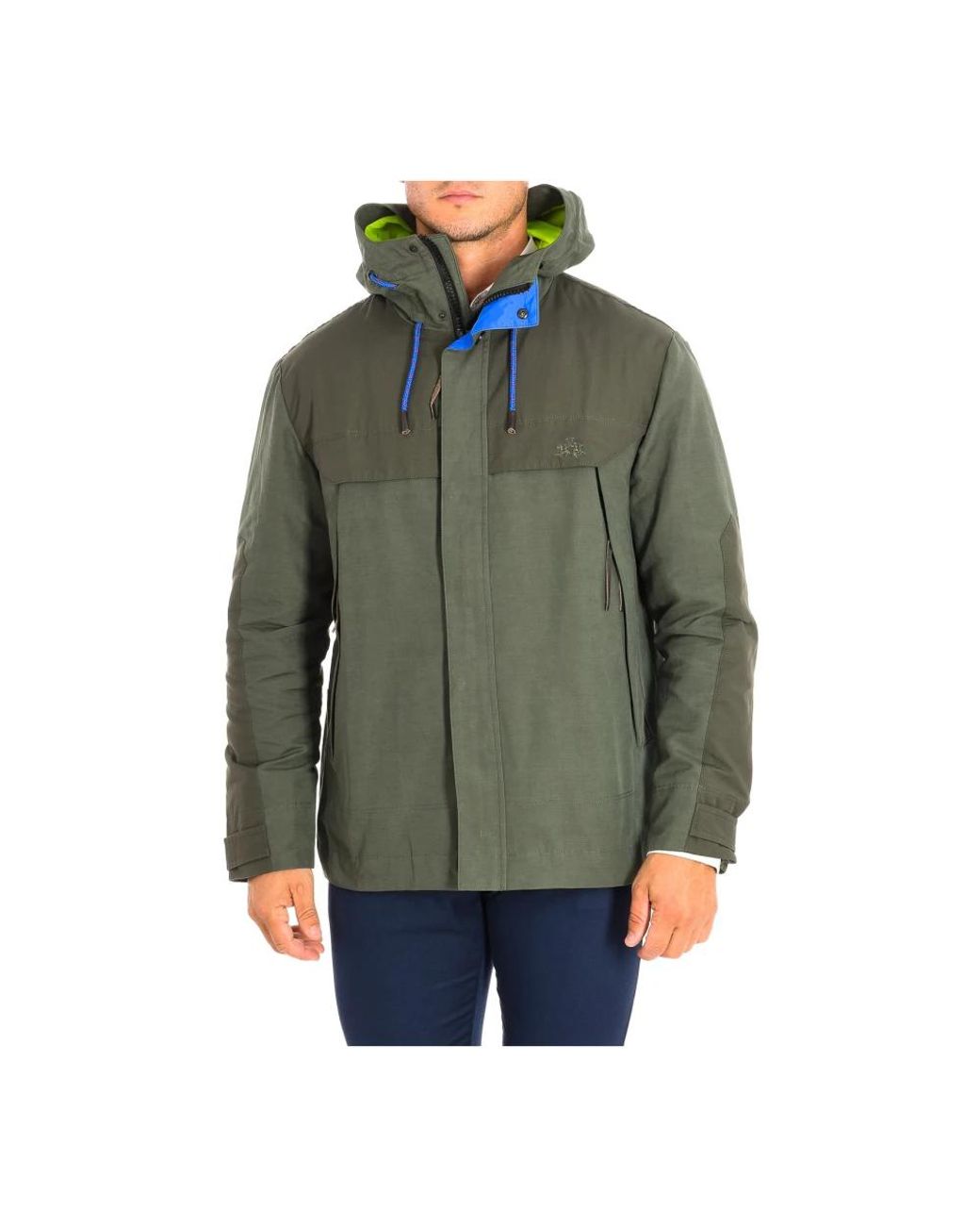 La Martina Green Winter Jackets for men