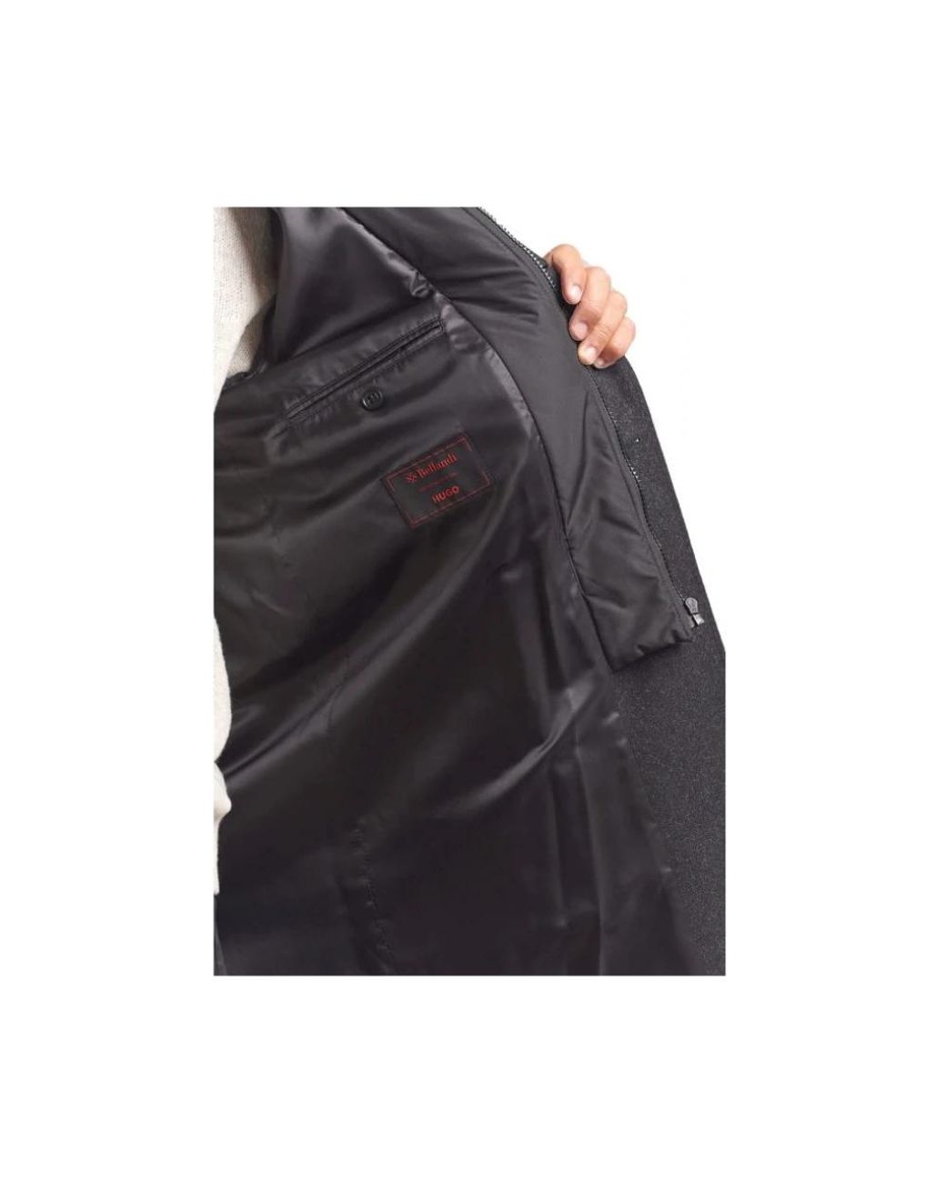 HUGO Gray Single-Breasted Coats for men