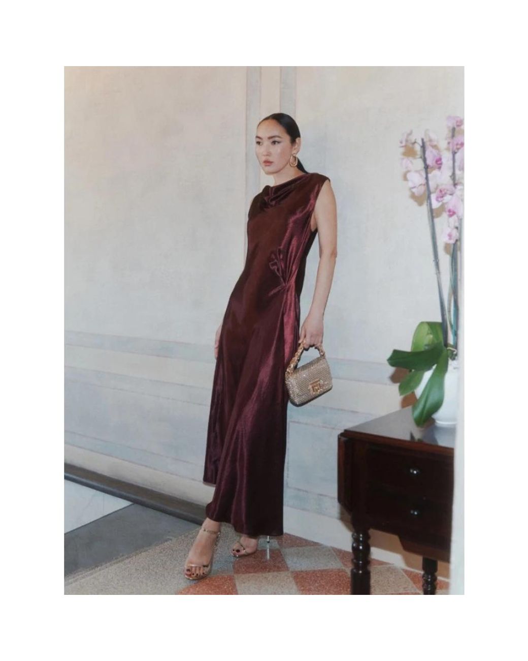 Midi Dresses Marella de color Purple