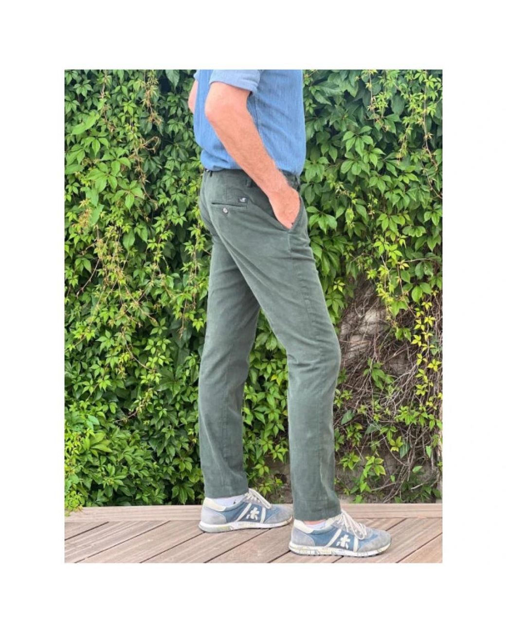 Mason's Blue Chinos for men