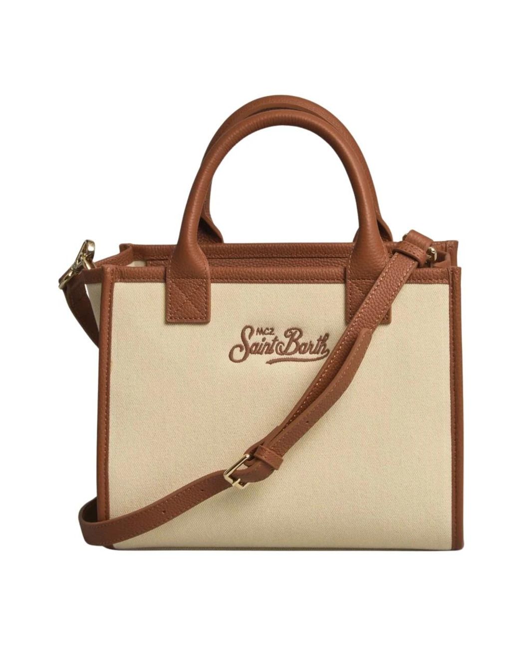 Mc2 Saint Barth Brown Tote Bags