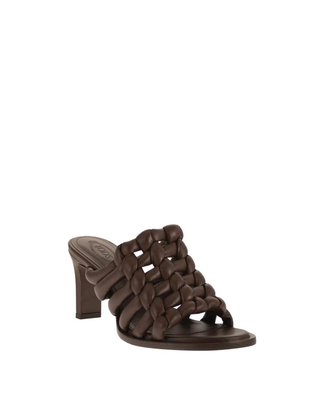 Tod's Brown Mules Aus Nappaleder