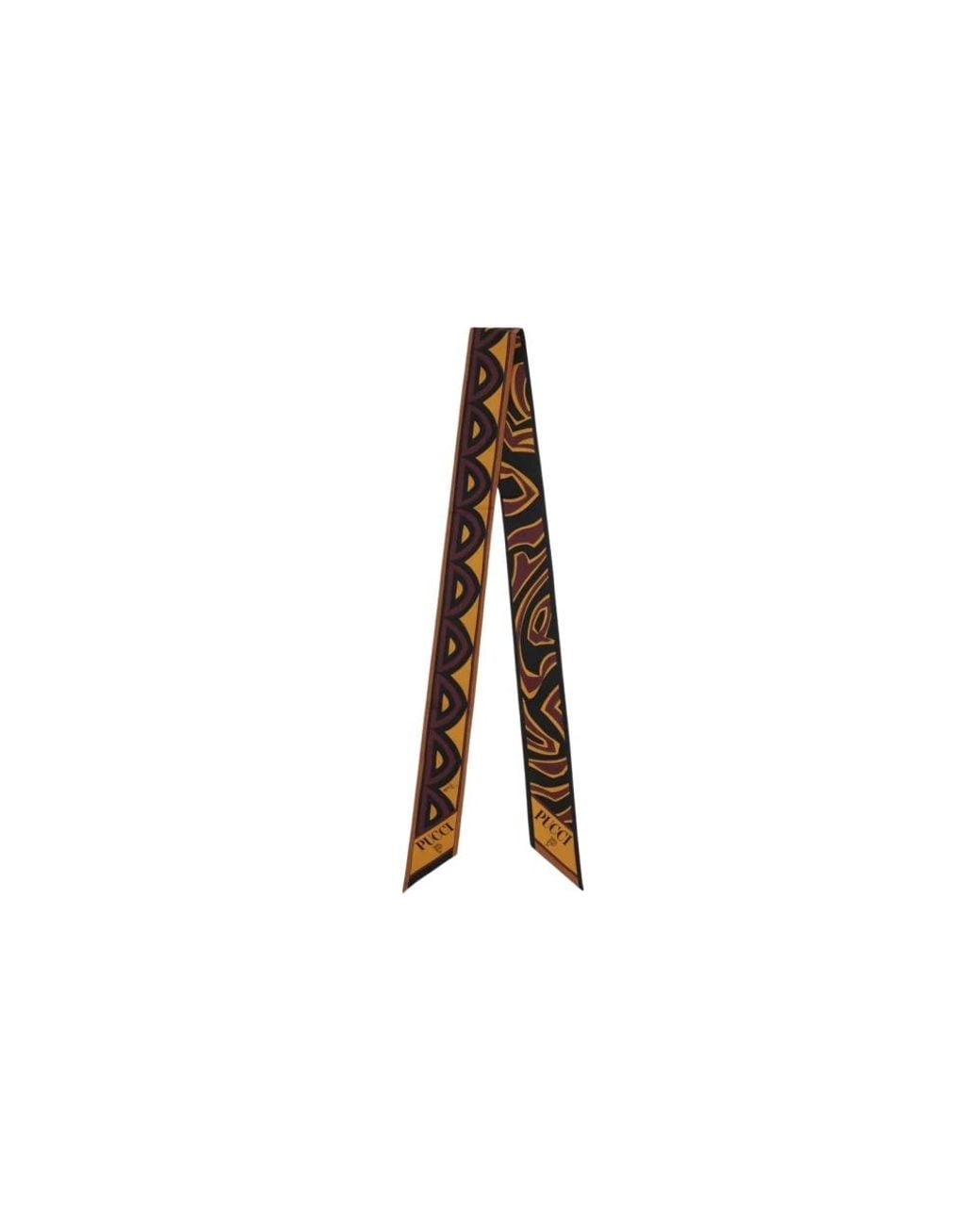 Emilio Pucci Brown Silk Scarves