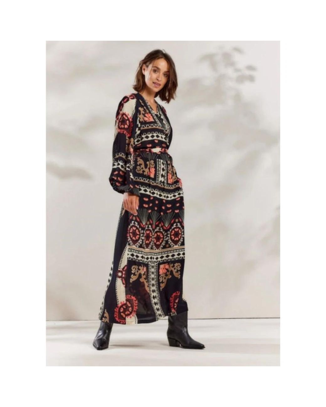 Summum Black Wrap Dresses