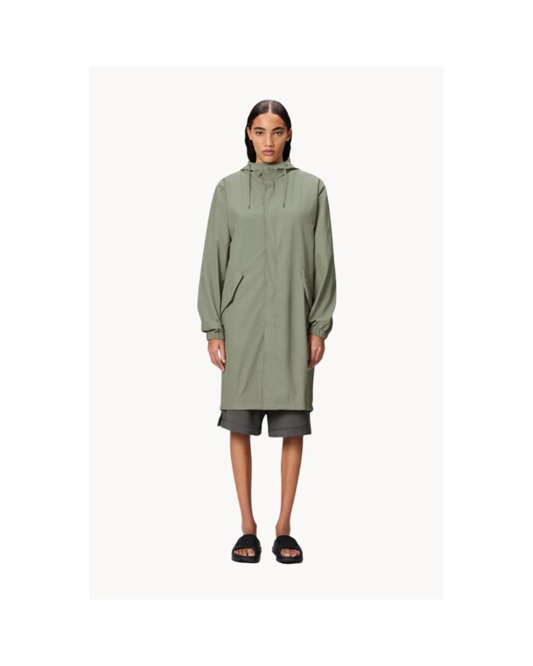 Rains Green Parkas
