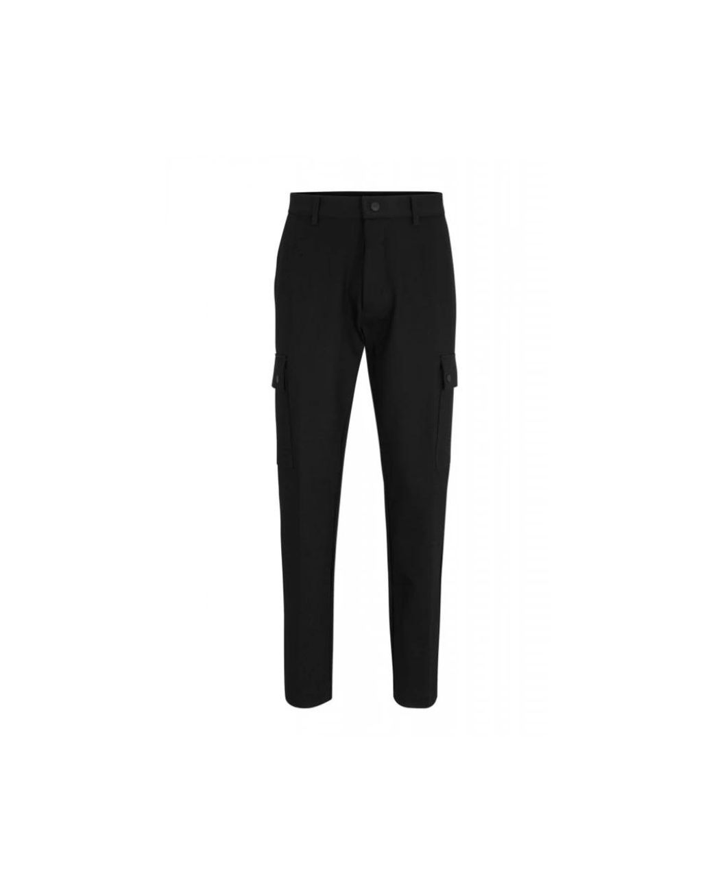 HUGO Black Slim-Fit Trousers for men