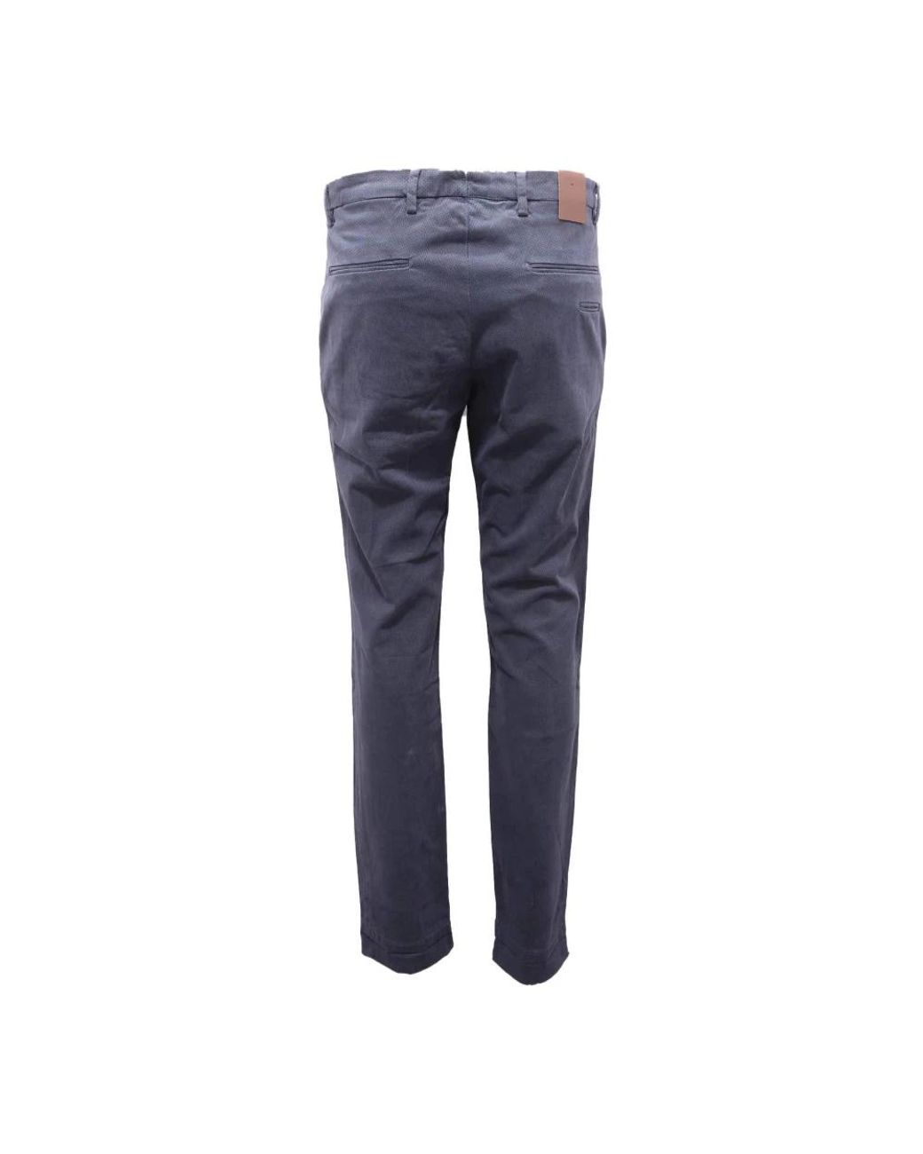BRIGLIA Blue Slim-Fit Trousers for men