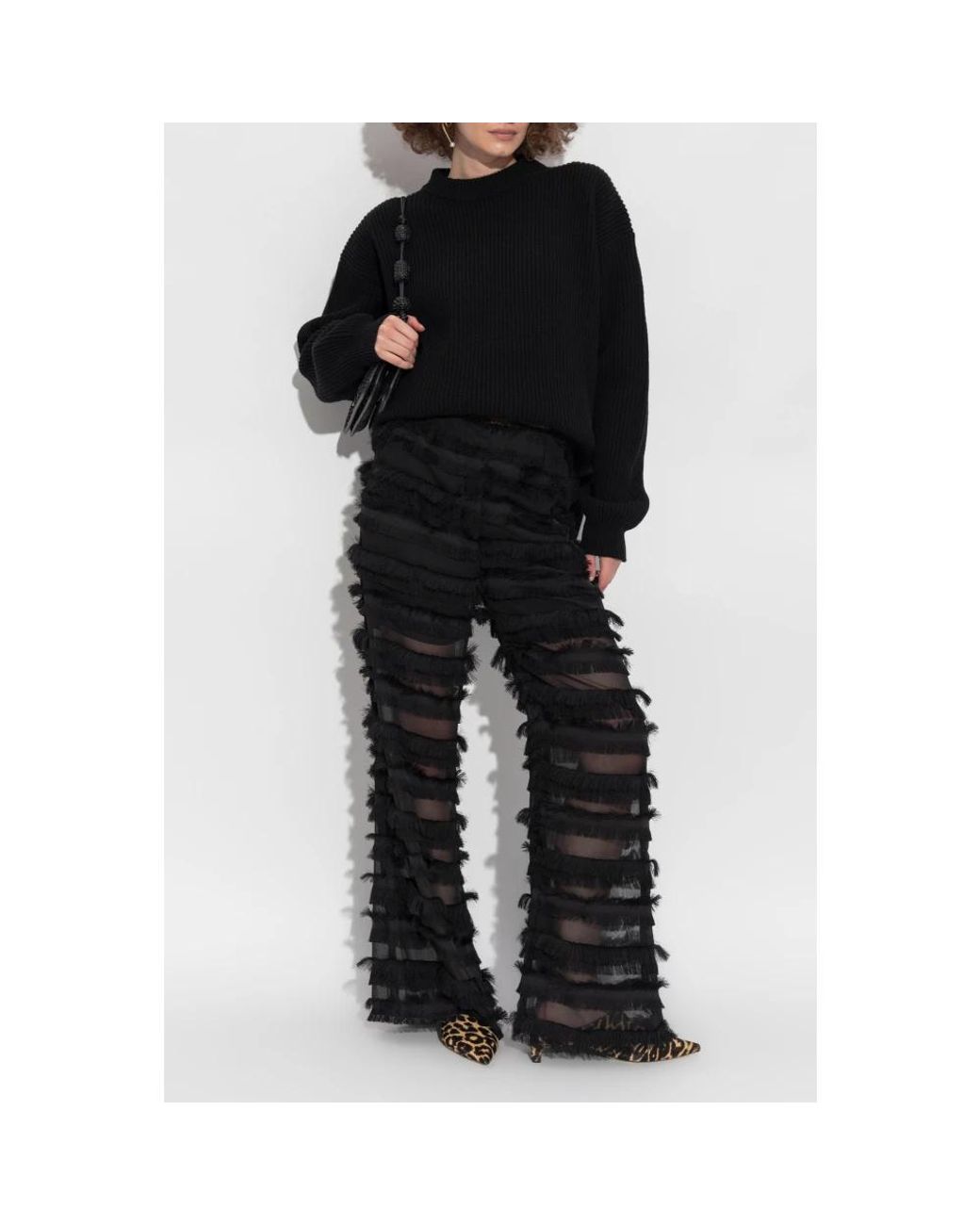 Jil Sander Black Round-Neck Knitwear