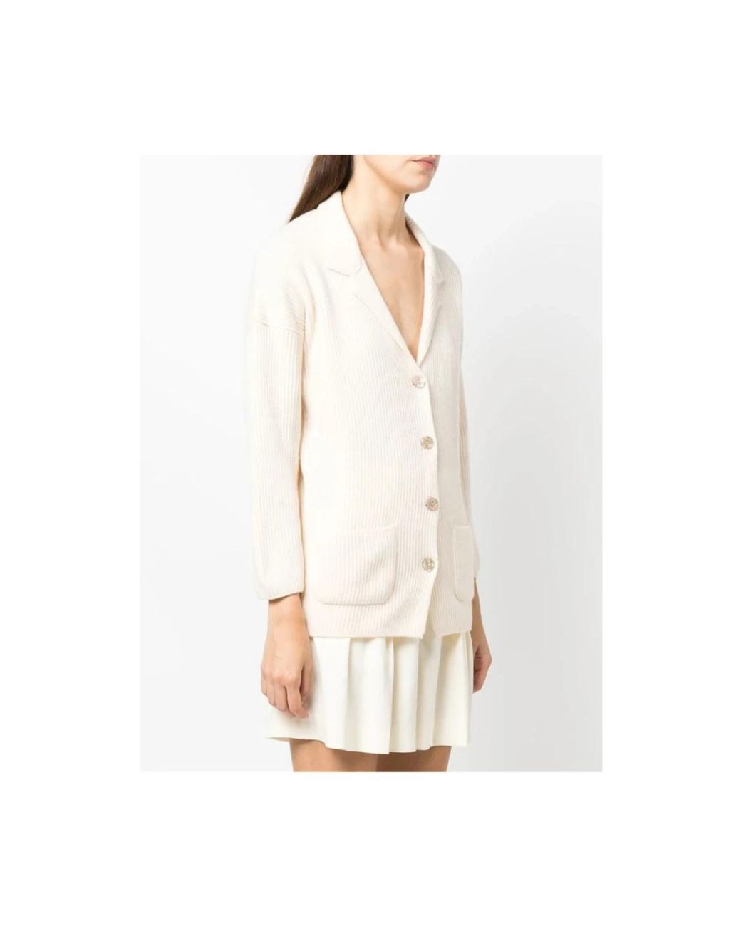 CORTE DI KEL White Cashmere Knitwear