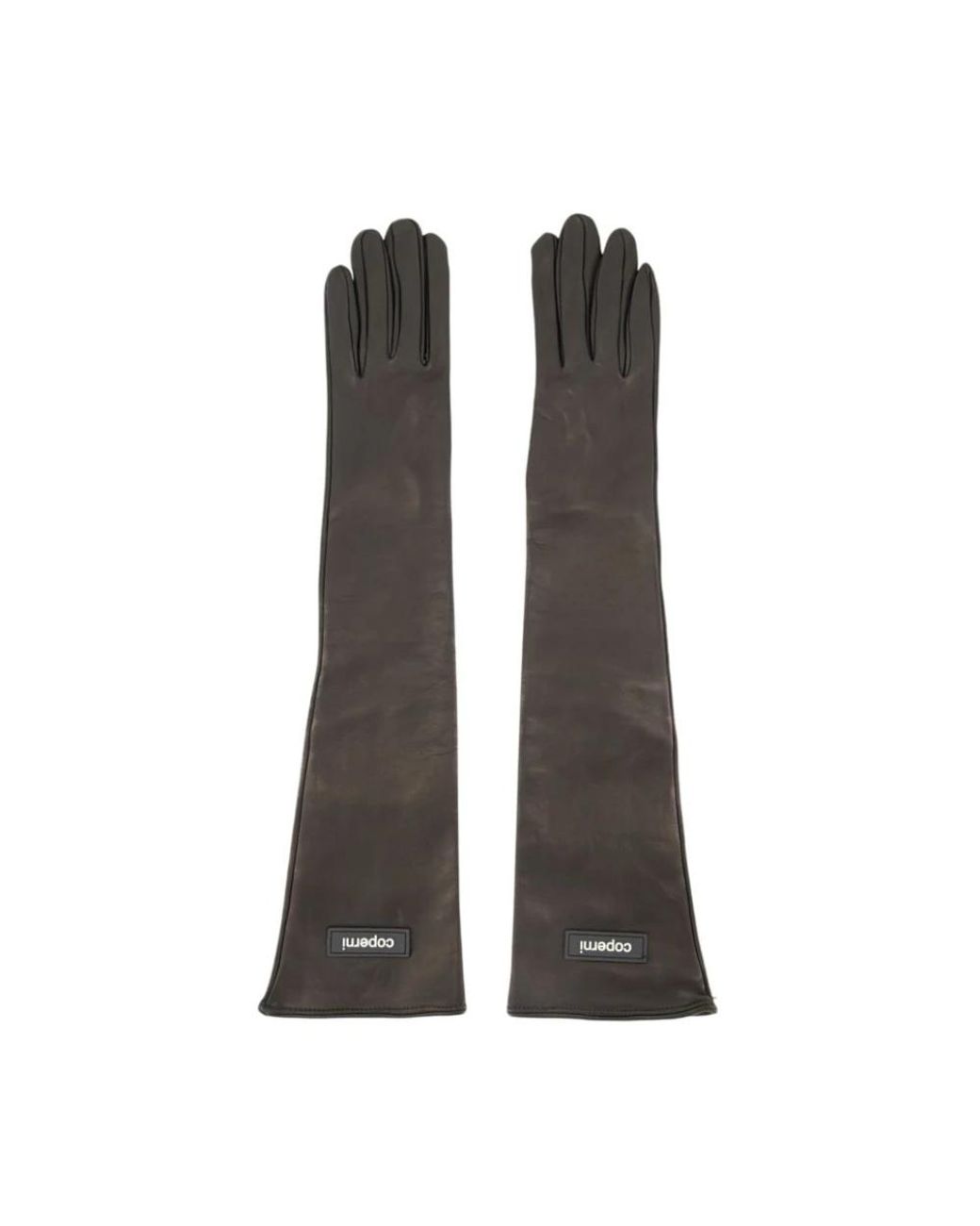 Coperni Brown Lange Patch-Handschuhe