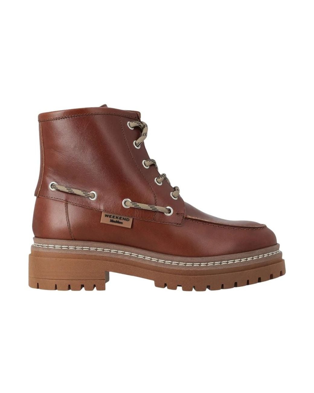 Weekend by Maxmara Brown Lace-Up Boots