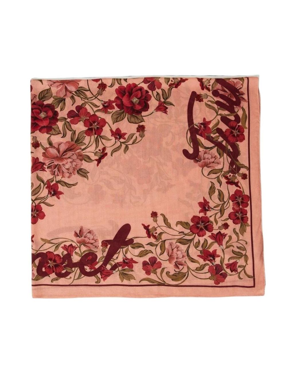 Twinset Red Silk Scarves