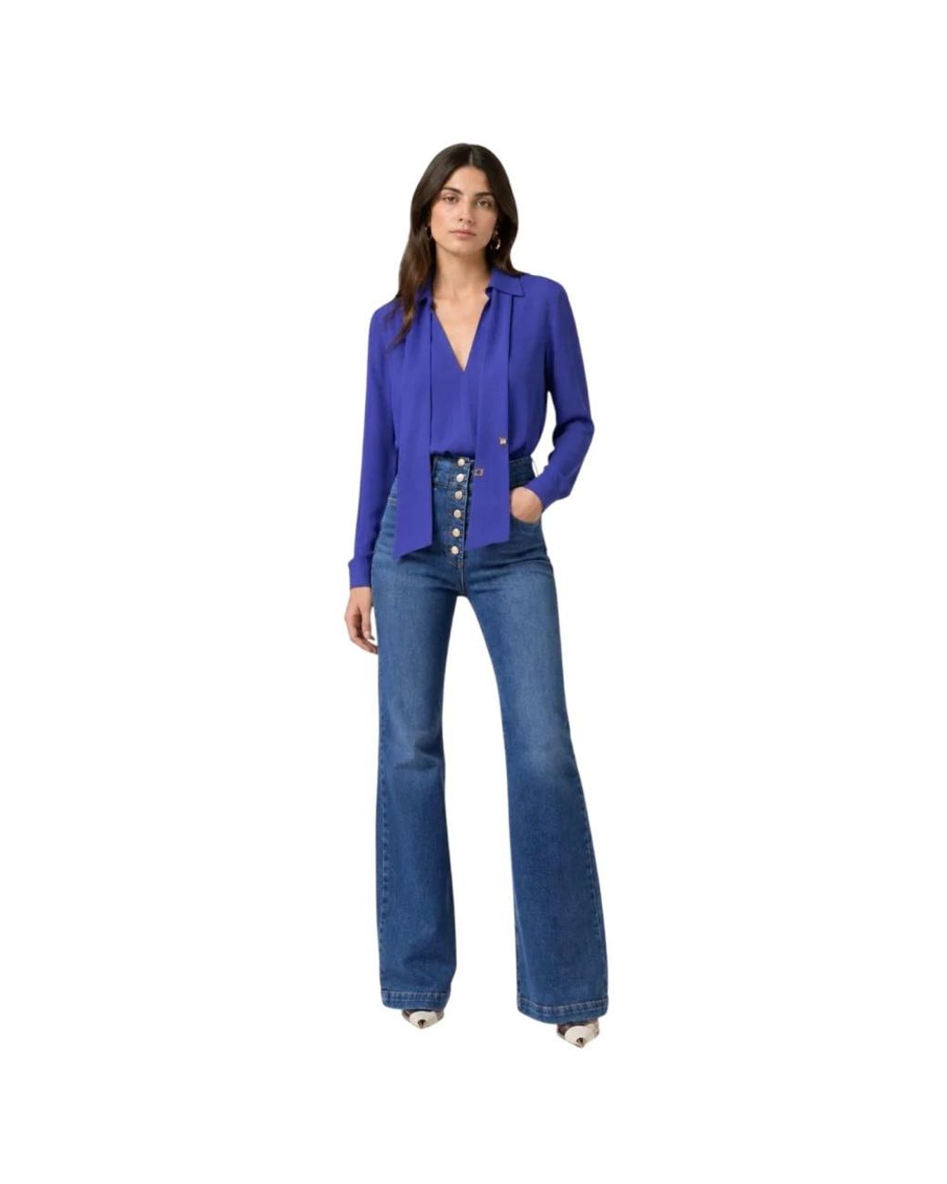 Elisabetta Franchi Blue Blouses