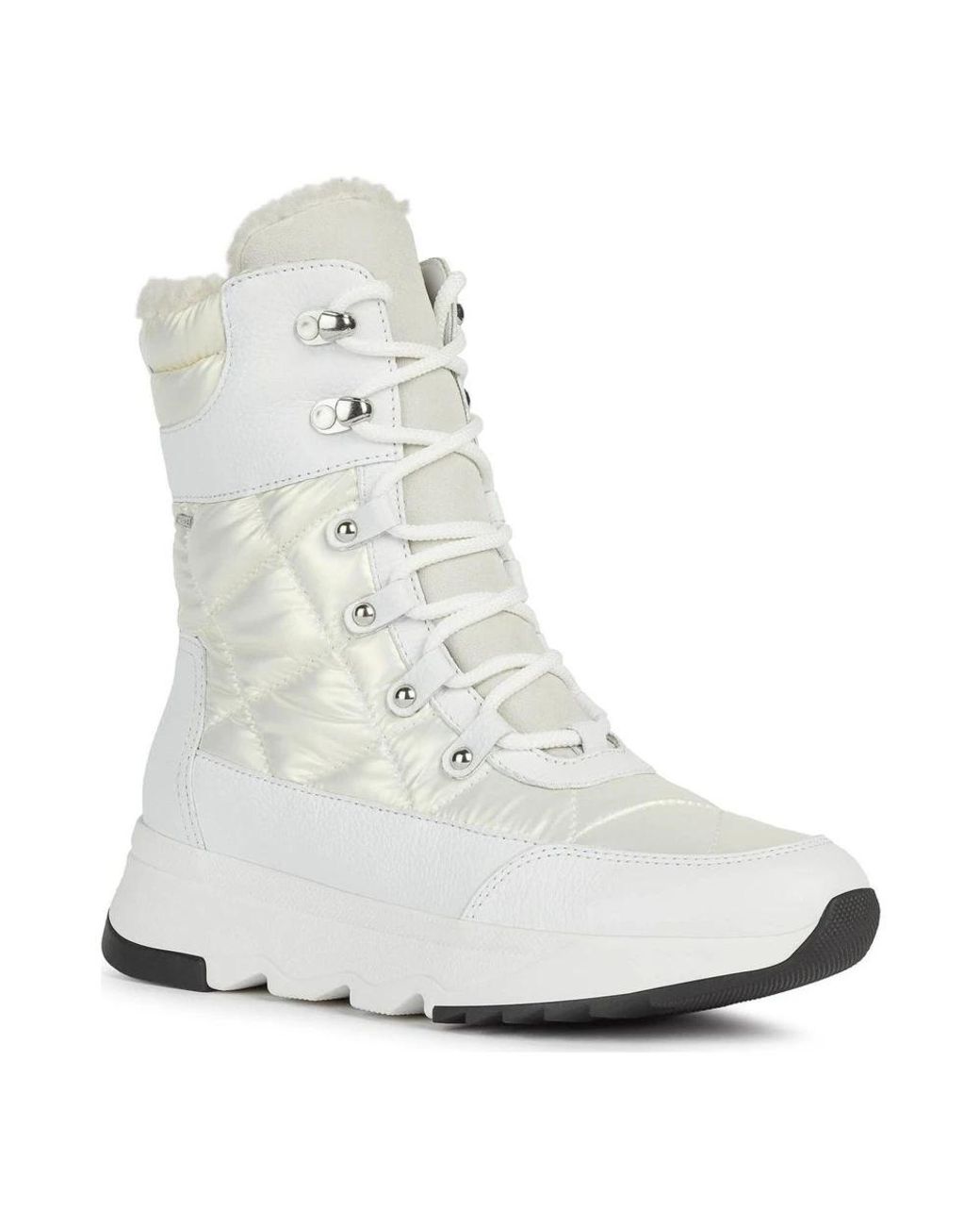 Geox White Winter Boots
