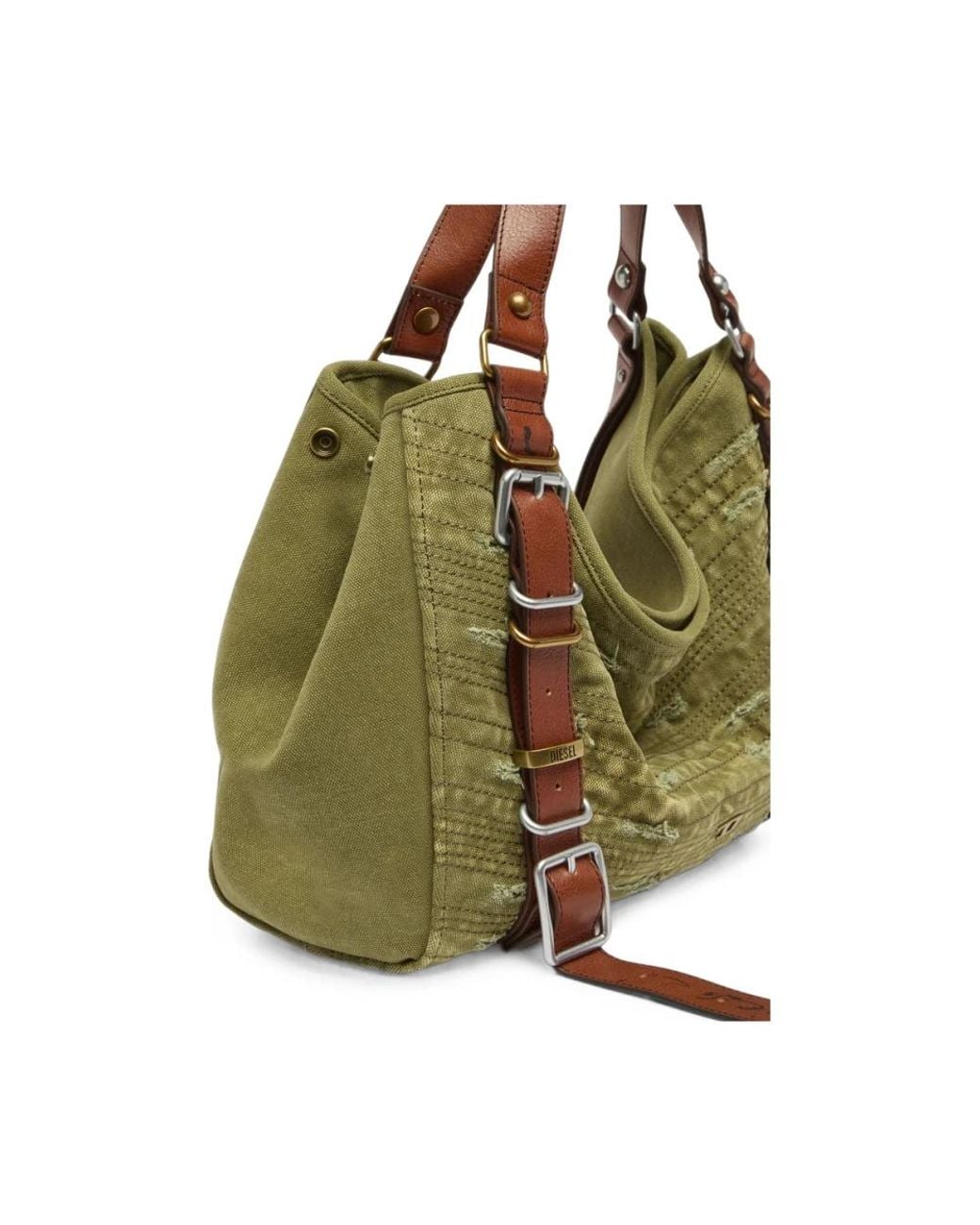DIESEL Green Shoulder Bags