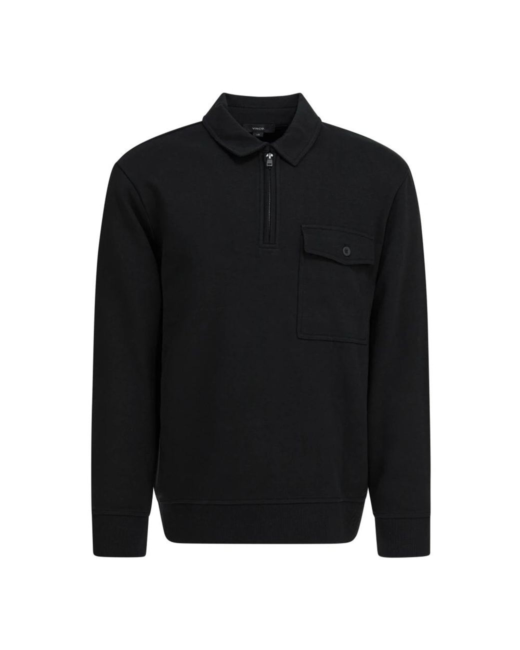 Vince Zip-Throughs in het Black voor heren