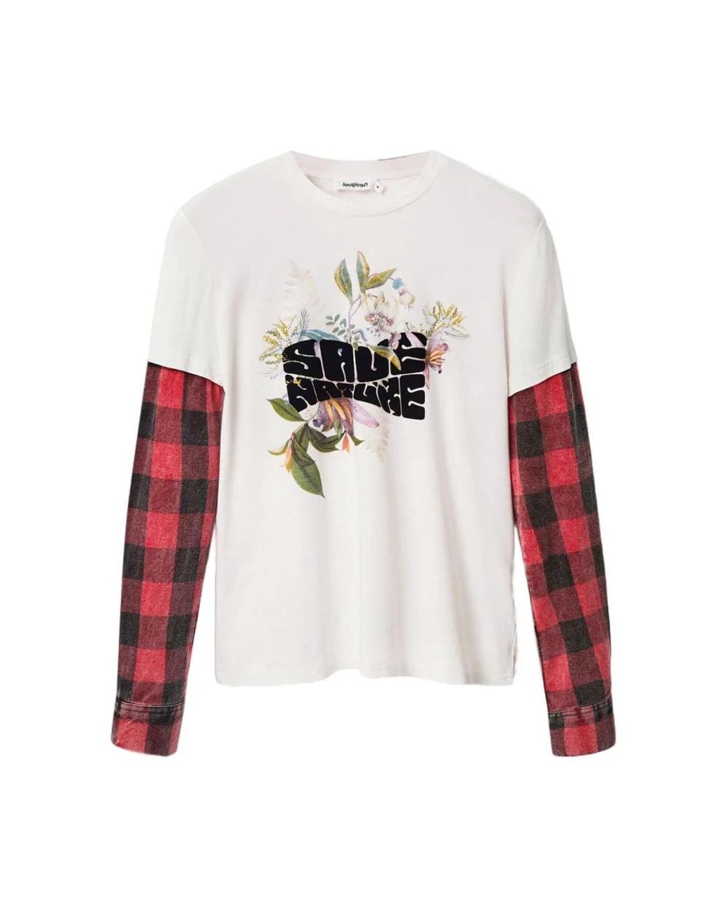 Desigual White Long Sleeve Tops