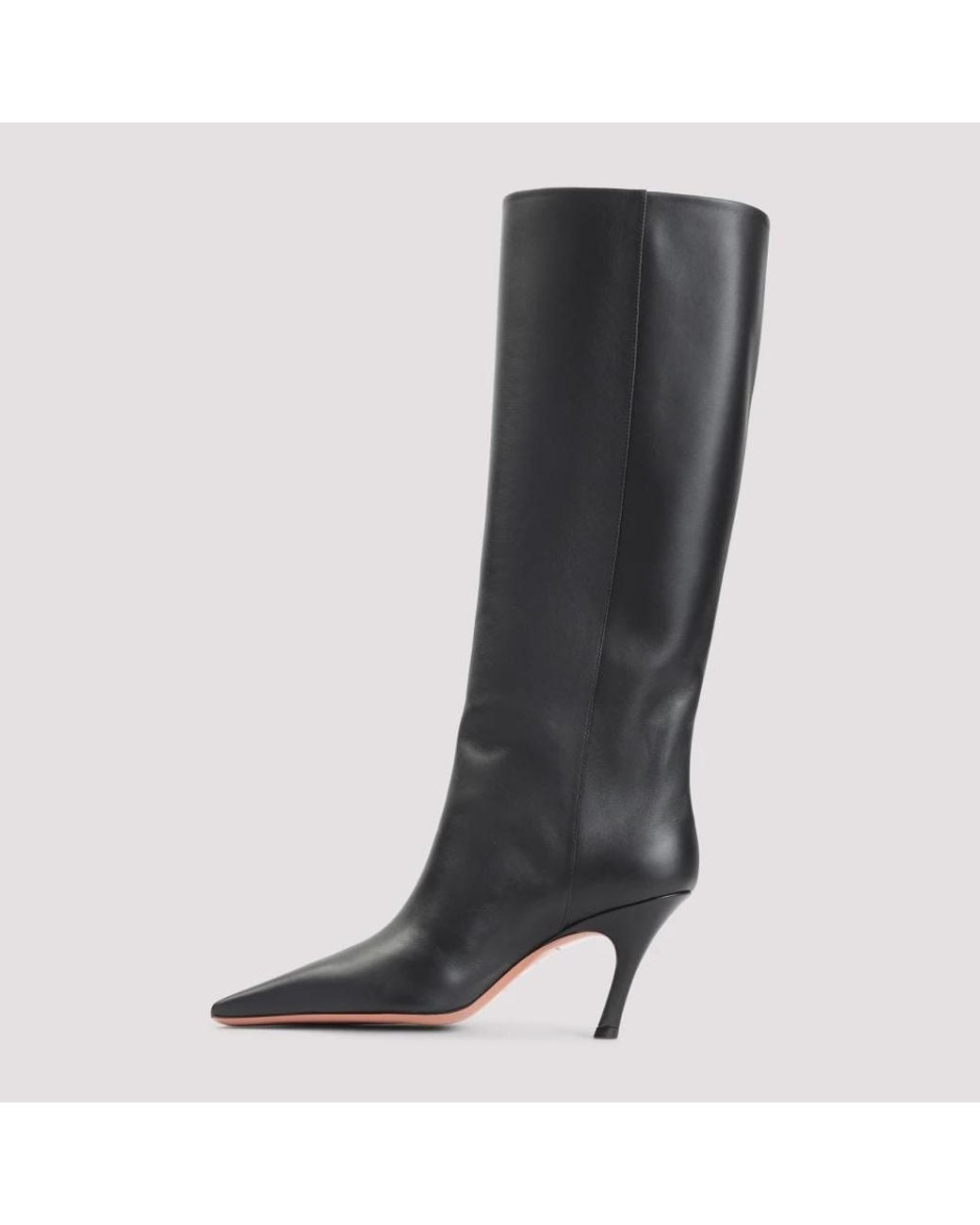 AMINA MUADDI Black Mona 80 Leather Boots