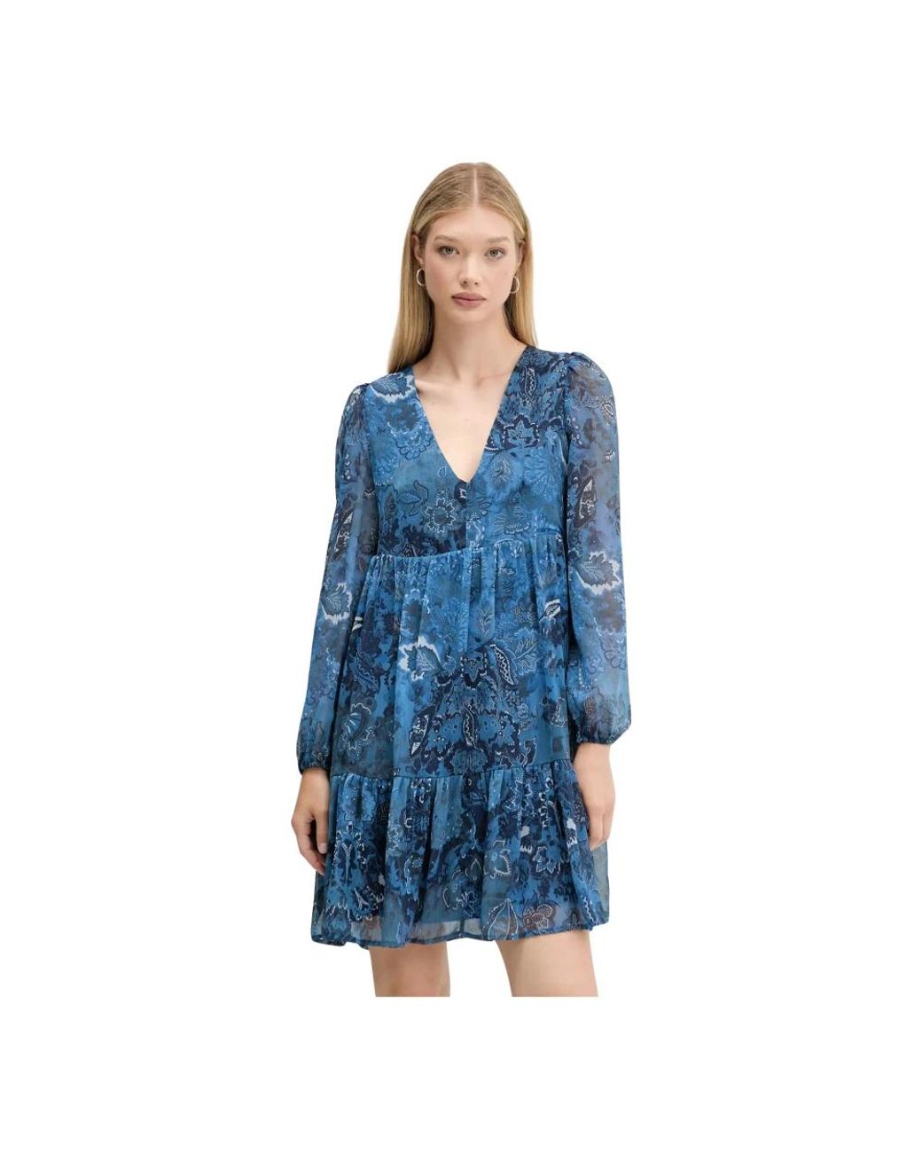Desigual Blue Chaleco Kleid