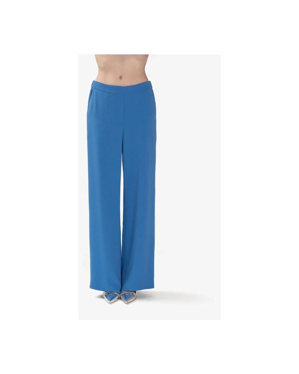 P.A.R.O.S.H. Blue Wide Trousers