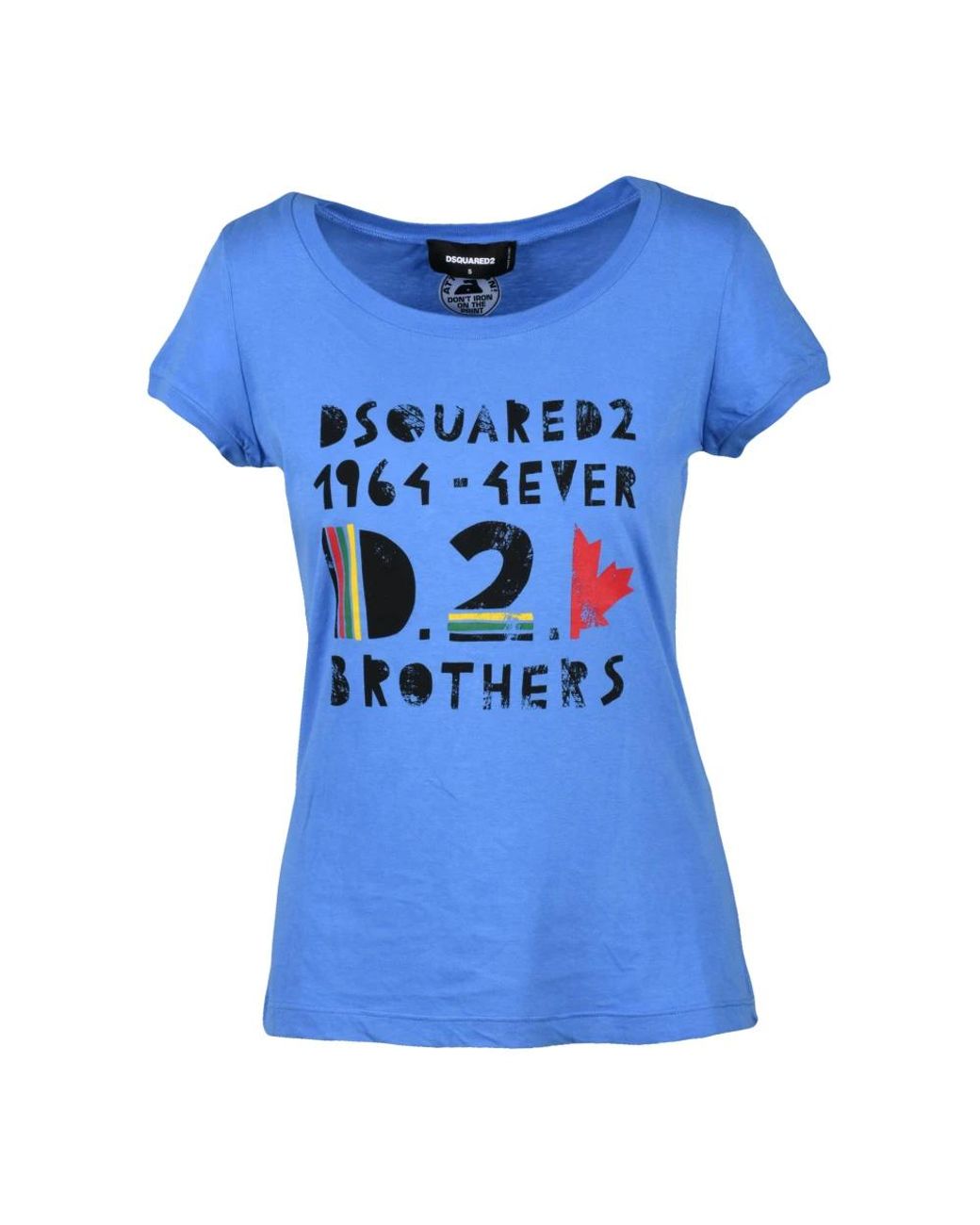 DSquared² Tops ,Blauw ,Katoen T-Shirt in het Blue