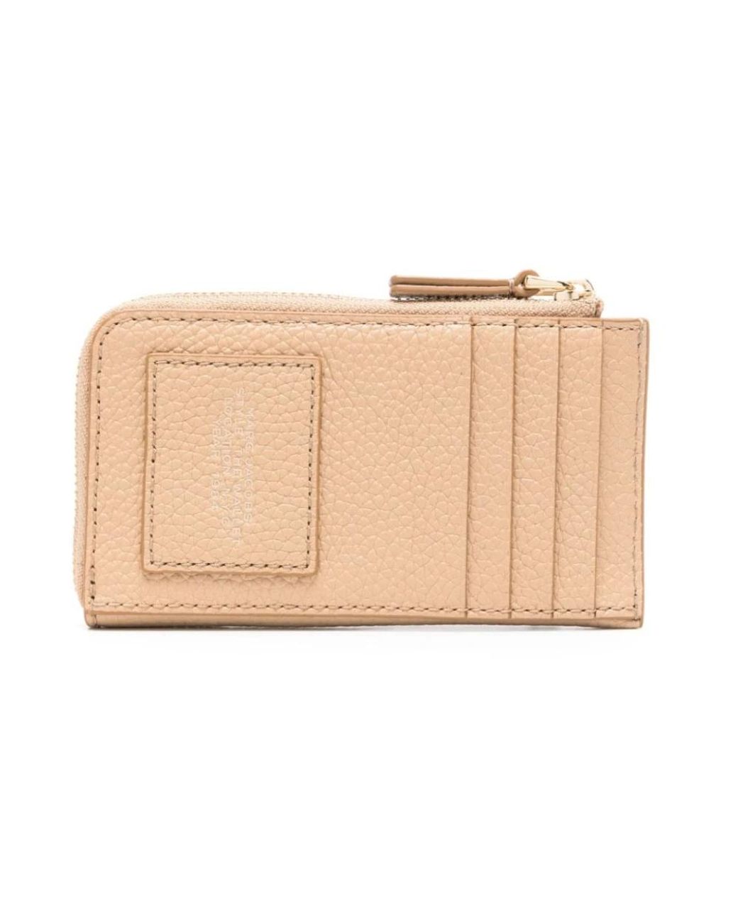 Marc Jacobs Natural Leather Top Zip Multi Wallet