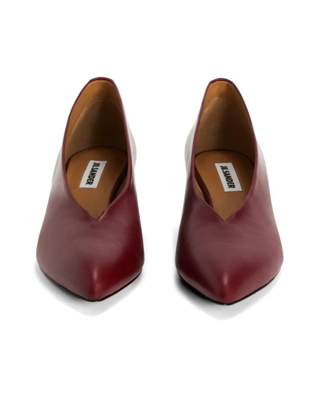 Jil Sander Red Wedges